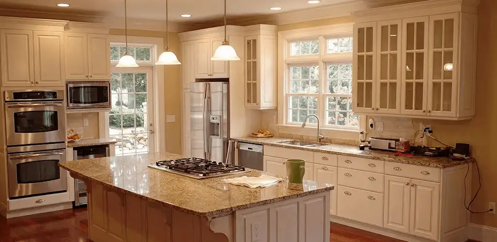 Custom cabinet door installation and kitchen upgrade in Fort Wayne, IN