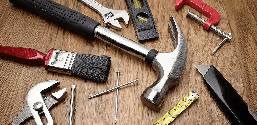 Handyman tools laid out for home repair and maintenance work in Fort Wayne, IN