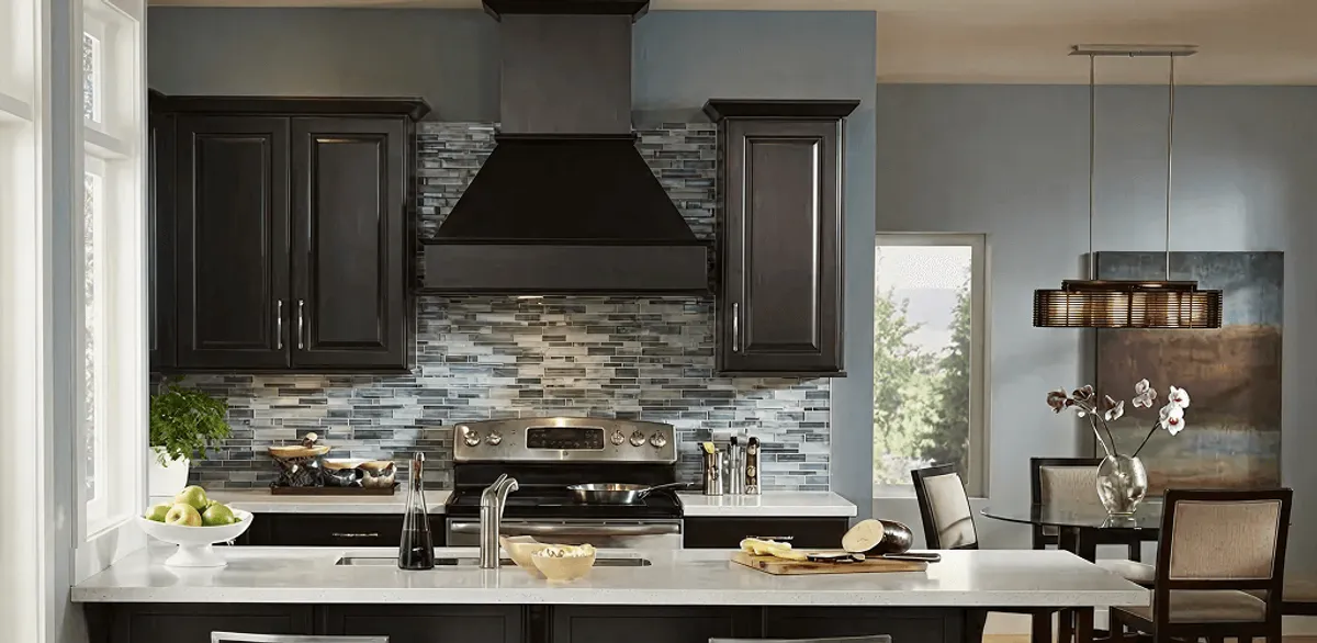 Kitchen cabinet painting and refinishing in a modern kitchen in Fort Wayne, IN