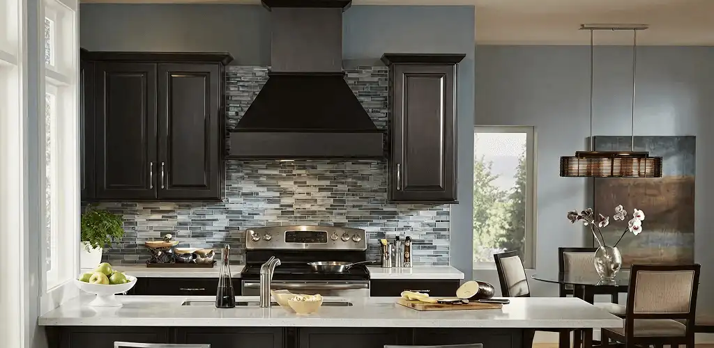 Kitchen cabinet painting and refinishing in a modern kitchen in Fort Wayne, IN